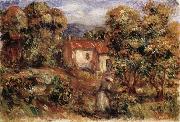 Pierre Renoir Woman Picking Flowers in the Garden of Les Collettes Germany oil painting artist
